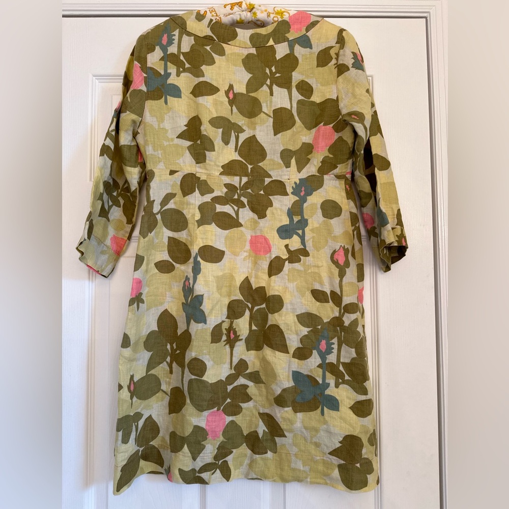 Boden Green and Pink Floral Dress - Picture 3 of 8